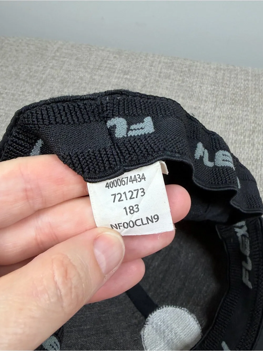 North Face Black Baseball Hat Cap Men's M/L Fitted Wool Fine Alpine Equipment